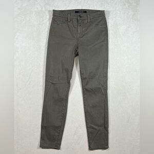 Size 26 J Brand Olive Green Cypress Capri Jeans Pants EUC